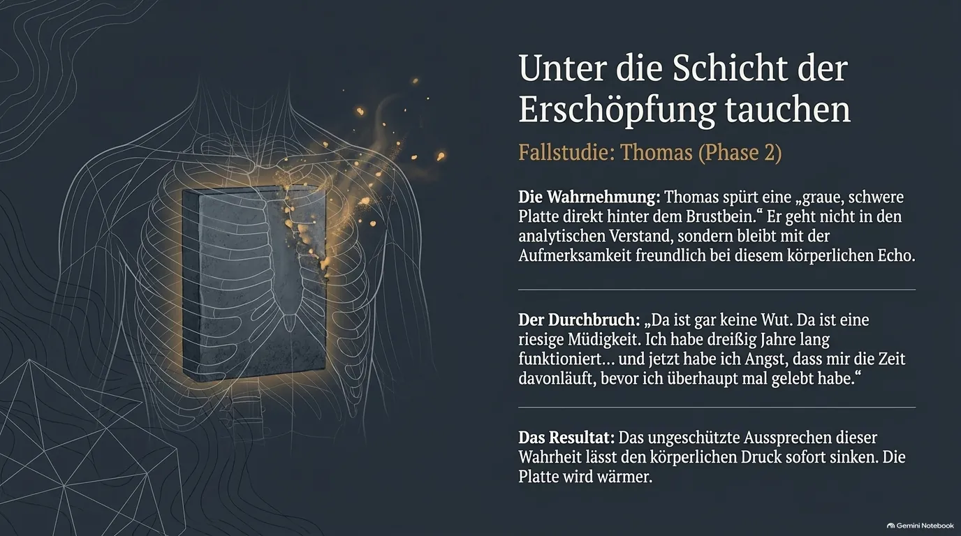 Unter die Schicht der Erschöpfung tauchen